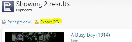 export to .csv